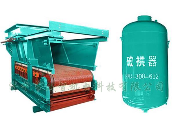 防止在給料機(jī)距離倉(cāng)口較高的時(shí)候，連接段內(nèi)的物料壓實(shí)粘結(jié)成拱或粘壁